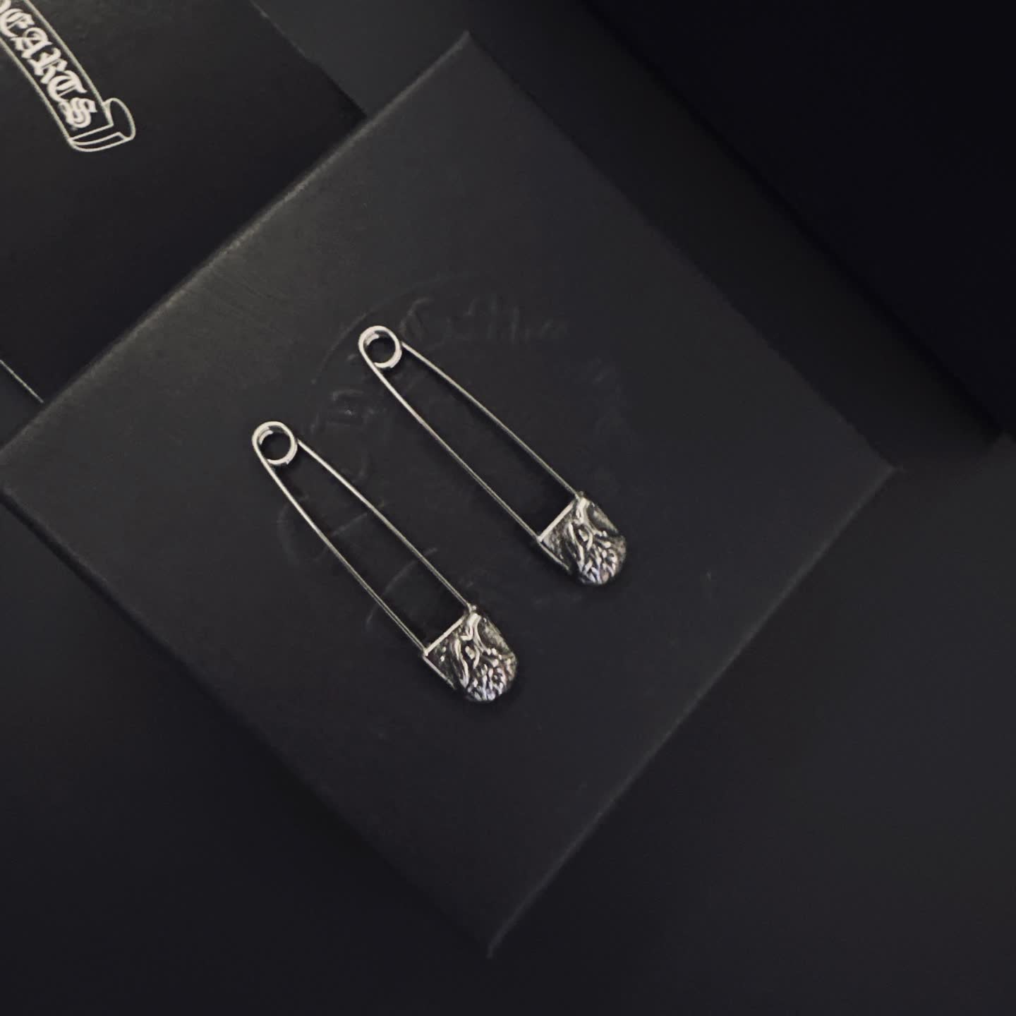 Chrome Hearts Silver Safety Pins